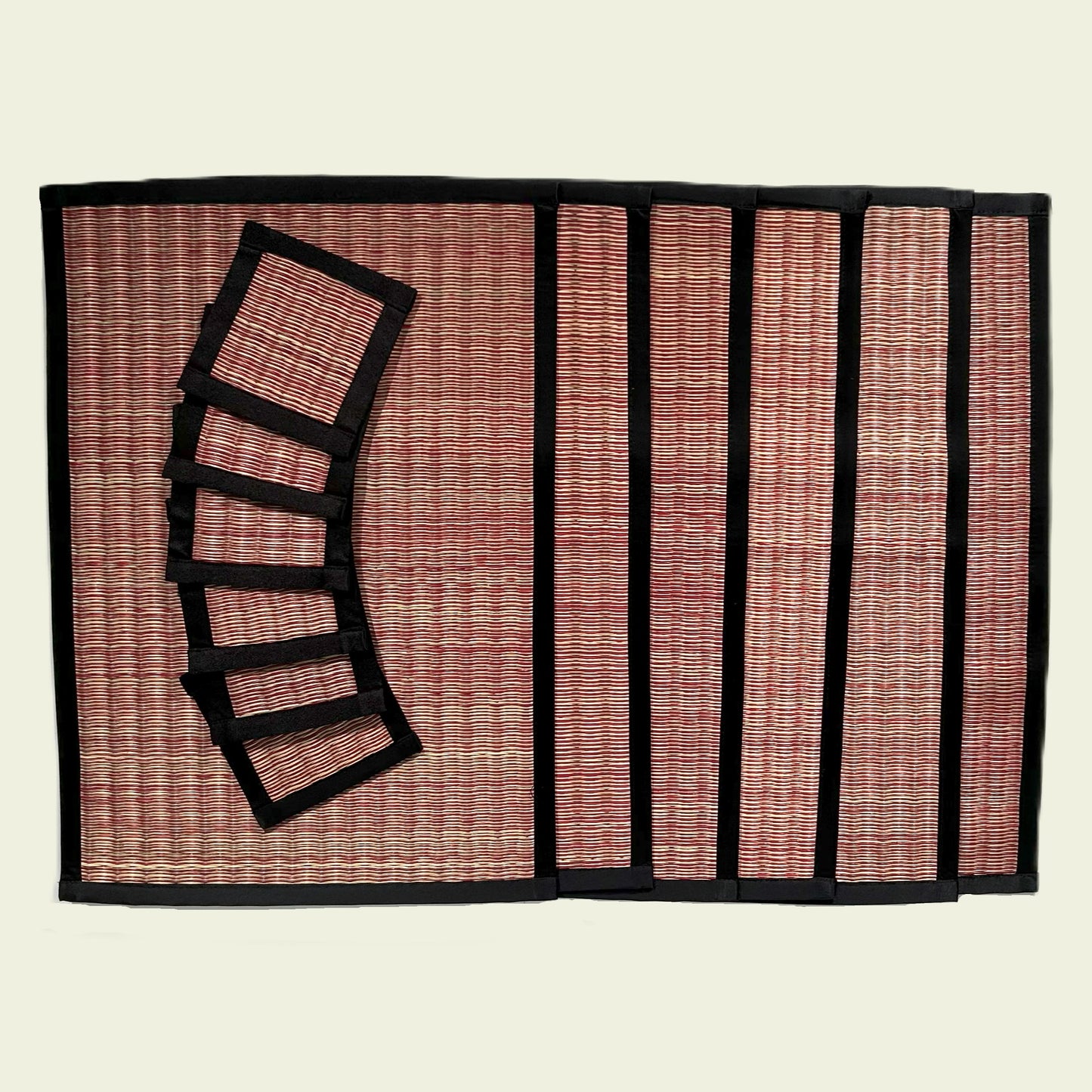 Natural Brown Tones Placemat and Coasters - 4 sets (6 mats plus coasters per set) BOC Select Assortment