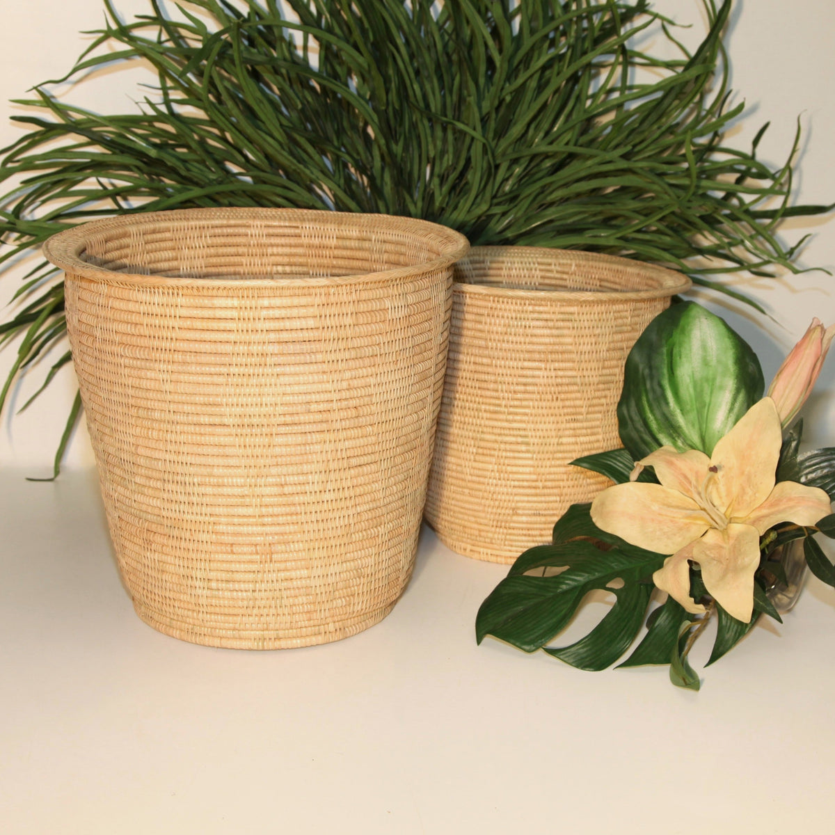 Executive Paper Basket Solid Weave  Large 14" 2-7L
