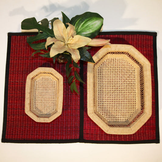 Open Cross Weave Tray - Large 3-4L