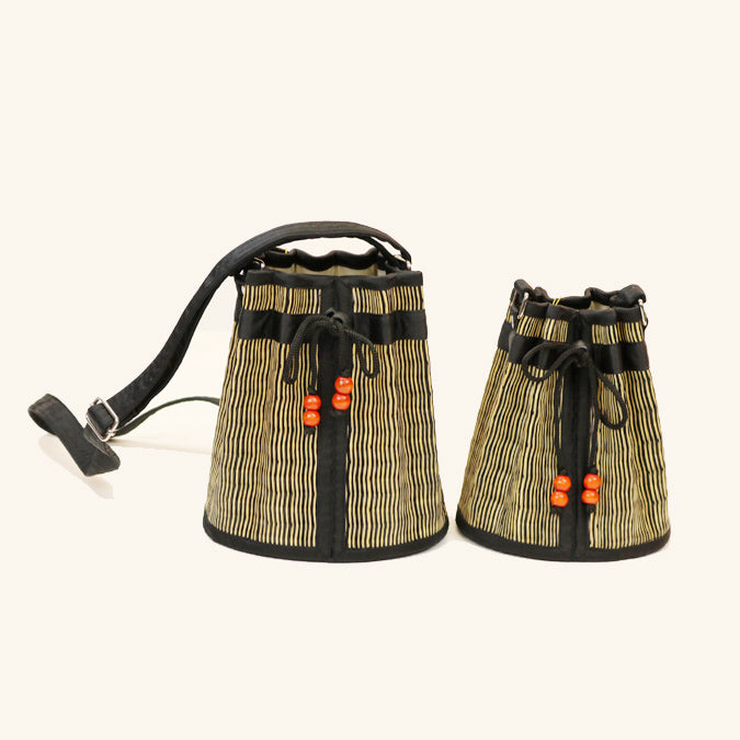 Tiny Sophon Shoulder Bags - Cinch Closure Nested set of 2
