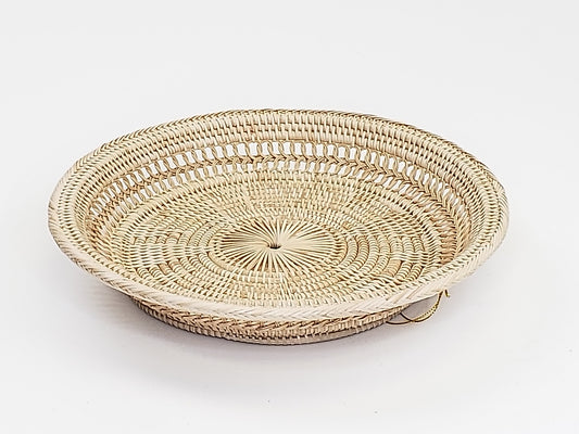 Round Tray No Palm Leaf Center 3-2