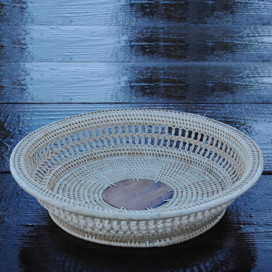 Tray w/ Palm Leaf Center - Large 3-2W