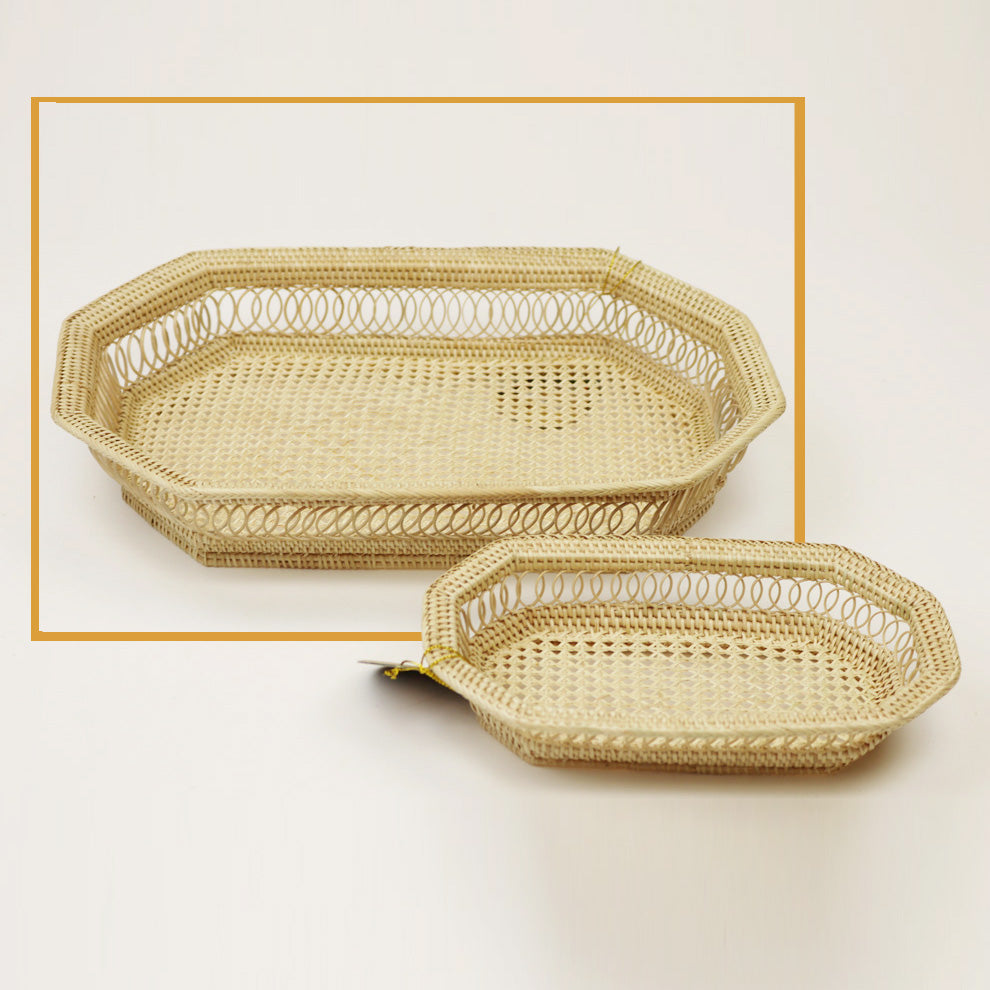 Open Cross Weave Tray - Large 3-4L