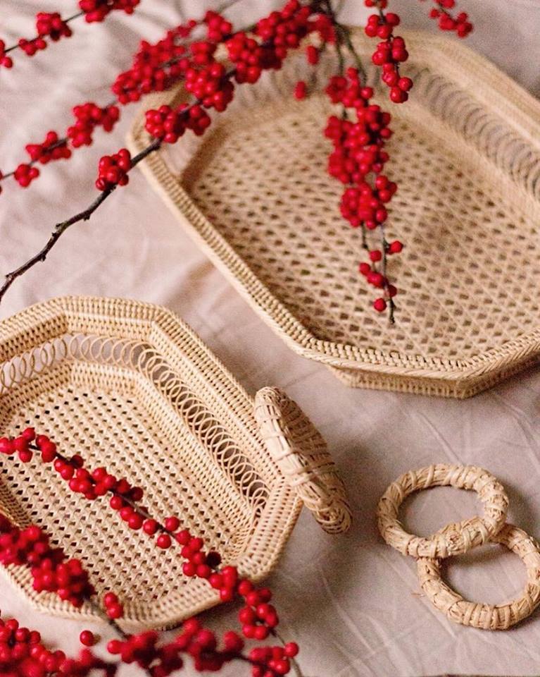 Open Cross Weave Tray - Large 3-4L