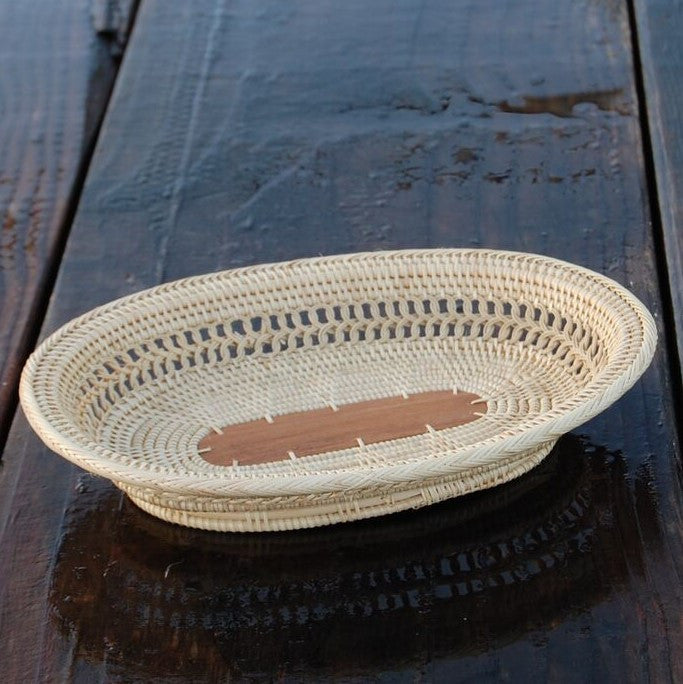 Tray with Wood Center - Mini 3-1WMini