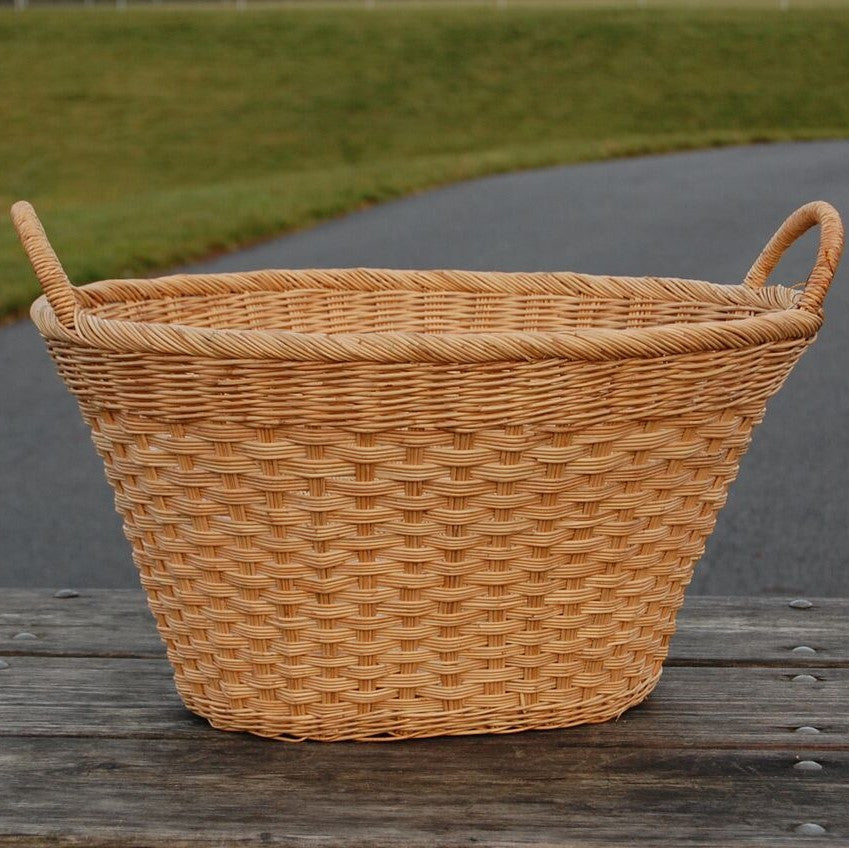 8-2Oval Multi-Use Oval Laundry Basket with Handles - Large - 10 Pack