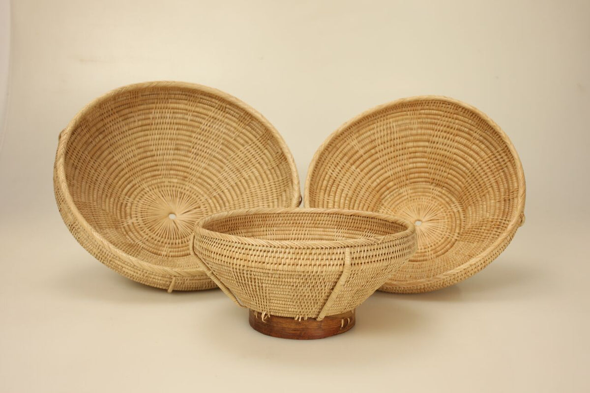 Bowl Solid Weave 'La Hong' - Large 2-1L